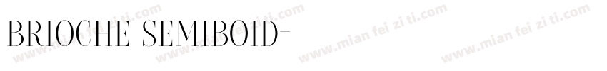 brioche semiboid字体转换